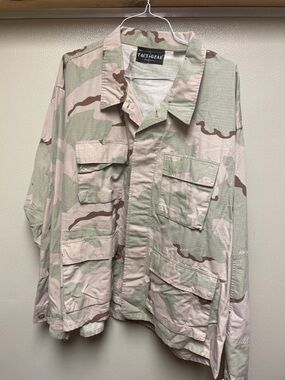 Men’s Desert Camo Field Shirt Jacket - Tan/Green